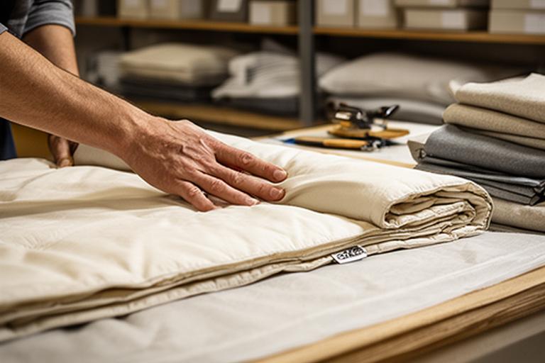 Close view of careful bedding preparation in a well-organised Buckingham retail workspace