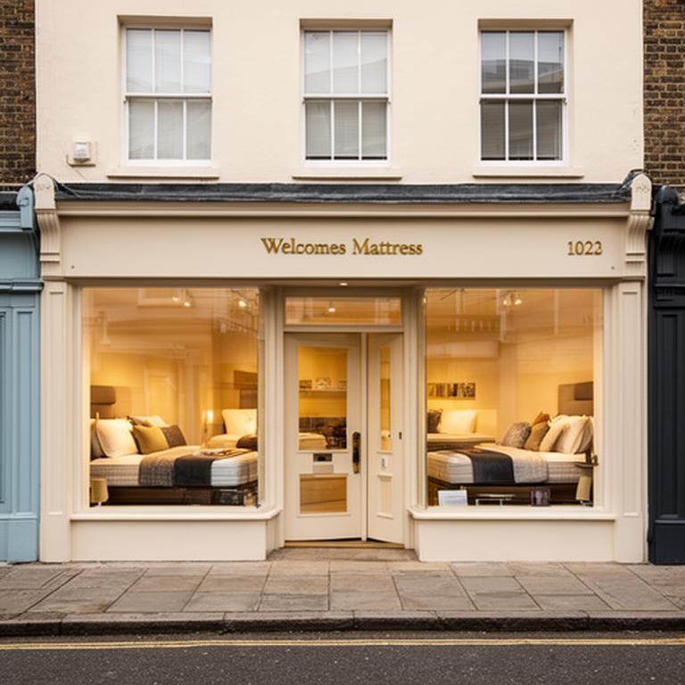 Stowe Avenue mattress showroom frontage in Buckingham with welcoming display beds inside