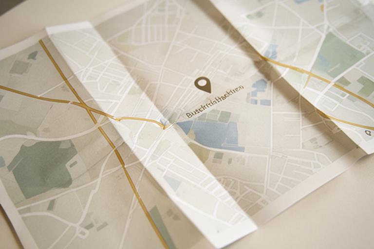 Printed local map showing Stowe Avenue and the surrounding streets of Buckingham